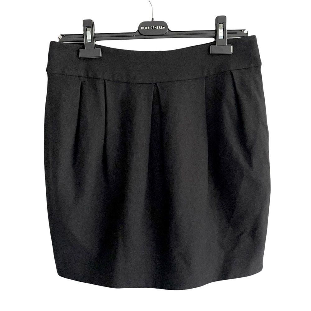 PINK TARTAN Black Stretch Mini Skirt 8